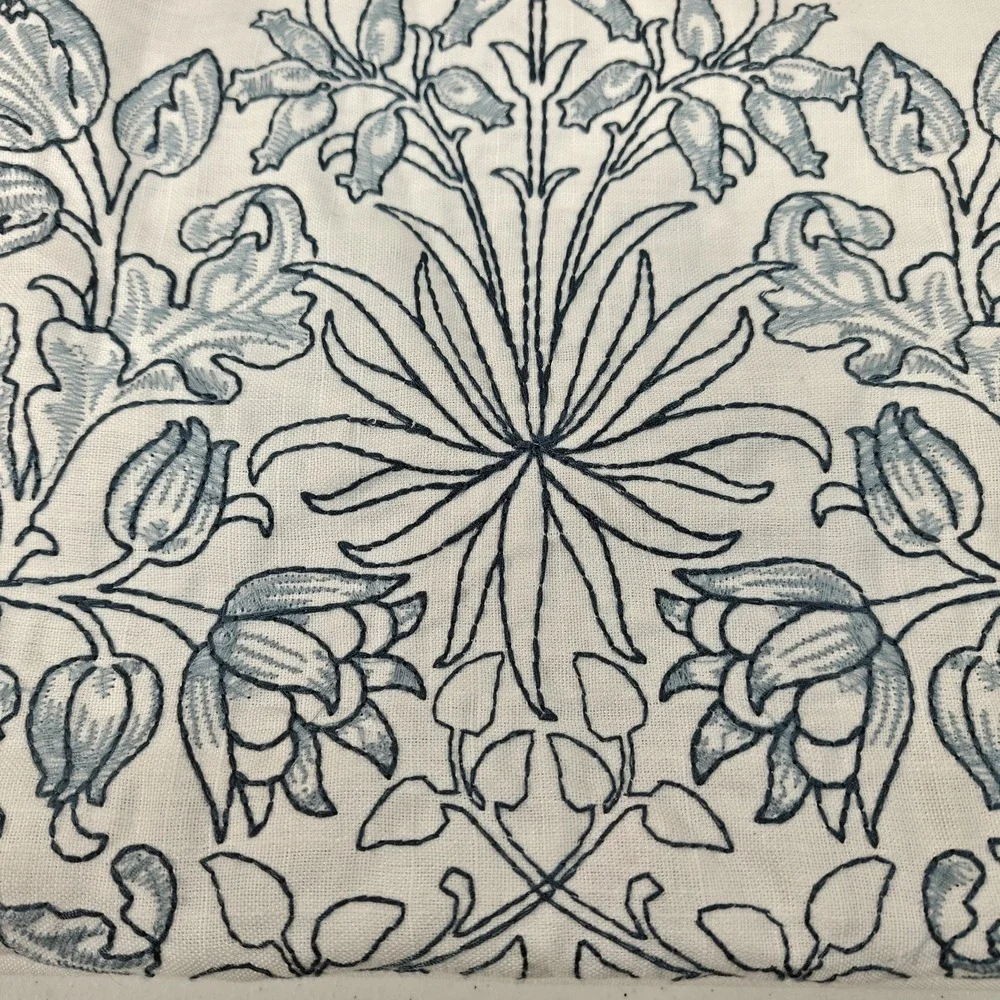 William Morris & Co Hyacinth Embroidered Shower Curtain 72x72
